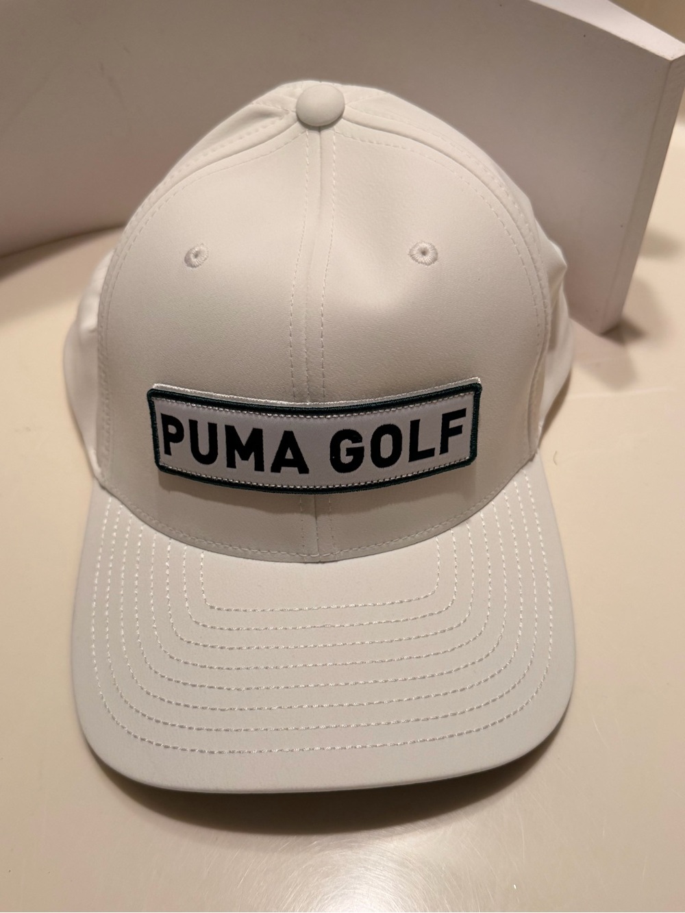 Puma Kids White Baseball Cap with PUMA GOLF Patch
